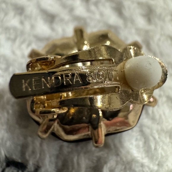 Kendra Scott black clip-on earrings. - Picture 4 of 4